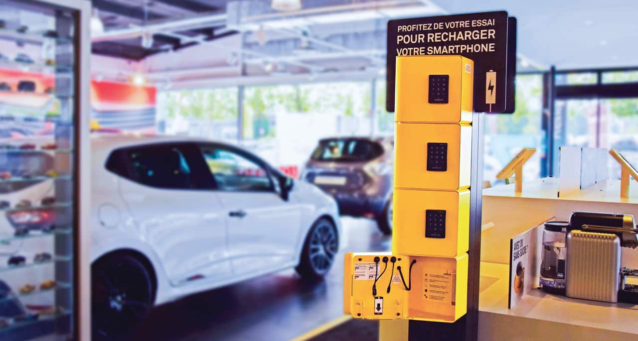 Réalisez une PLV publicité sur lieu de vente sur votre service de recharge pour téléphones