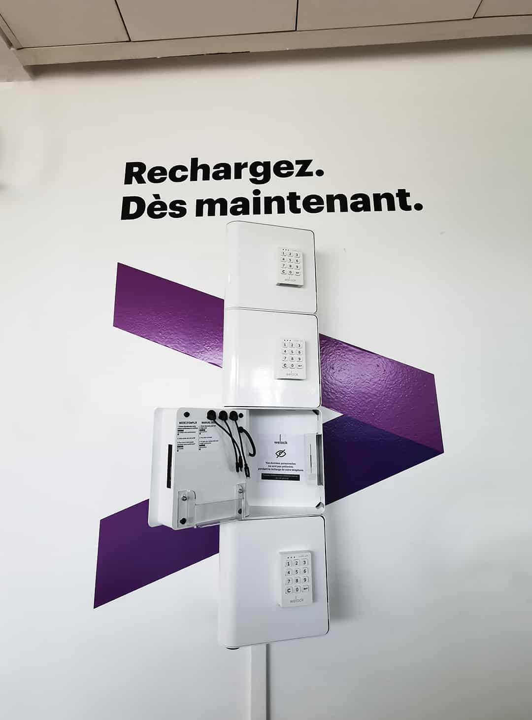 Station de rechargement pour téléphones Accenture